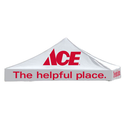 10' x 10' Ace Hardware White Logo Tent Topper