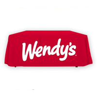 [ZWCWLTABLECLOTH] 6' Wendy's Red Logo Tablecloth