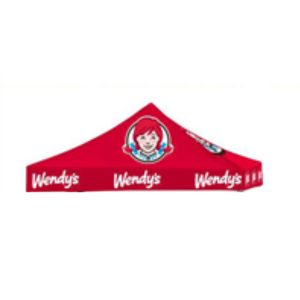 [ZWCWLTENTCANOPY] 10x10 Wendy's Red Logo Tent Topper